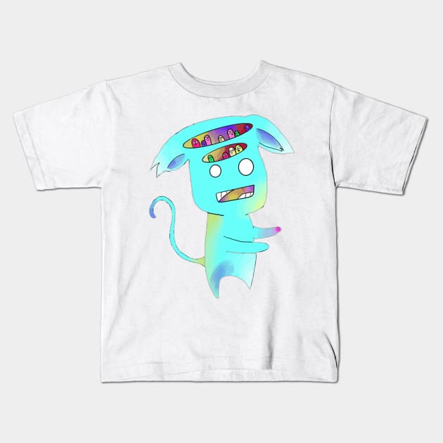 Monster Party Kids T-Shirt by xaxuokxenx
